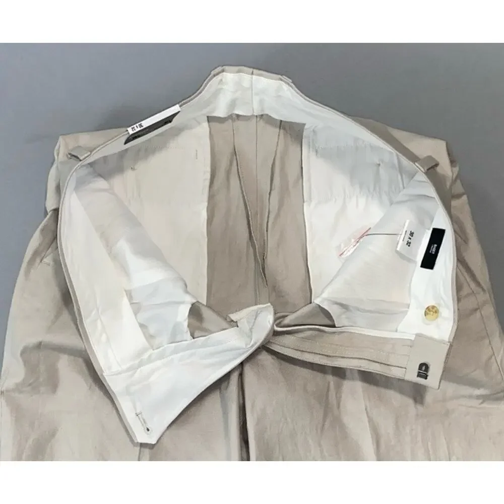 Express 'Baggy' Fit Flat Front Linen Blend Dress Pants, Slacks. Men's 30X29.5.